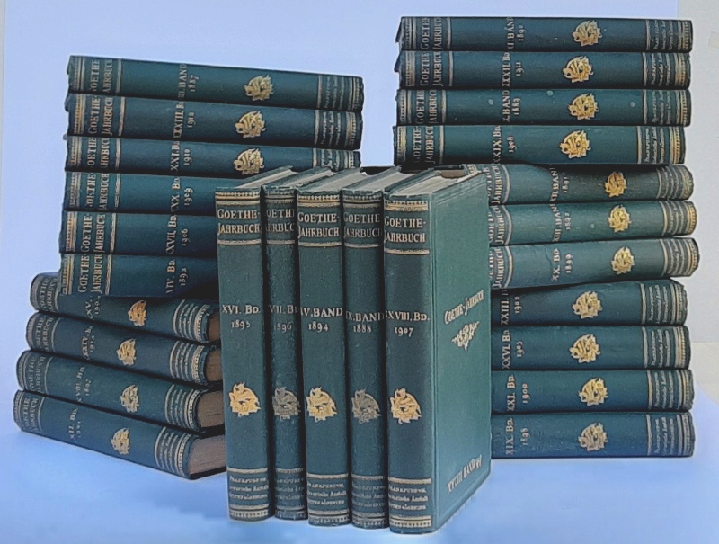 Goethe -  GOETHE-JAHRBUCH. 26 Bände. Herausgegeben von Ludwig Geiger. 