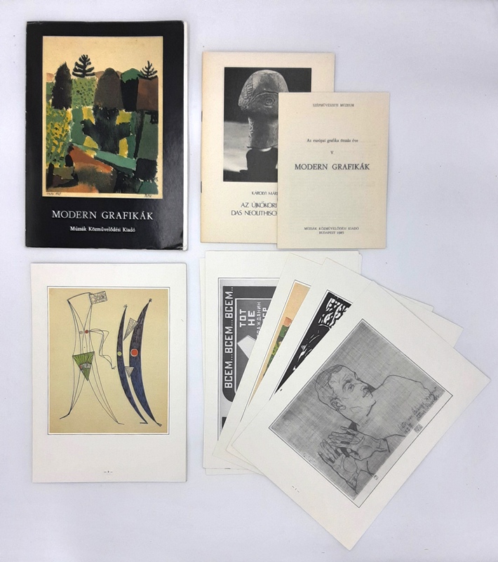 Schiele / Pechstein / Klee / Rodschenko / Léger / Chirico / Max Ernst / Giacometti / Miró / Vasarely / Yves Klein / Lichtenstein / Warhol / Picasso / Tapies / Jankilevszkij / Kabakov / Silágy - Károlyi, Mária  MODERN GRAFIKÀK. 