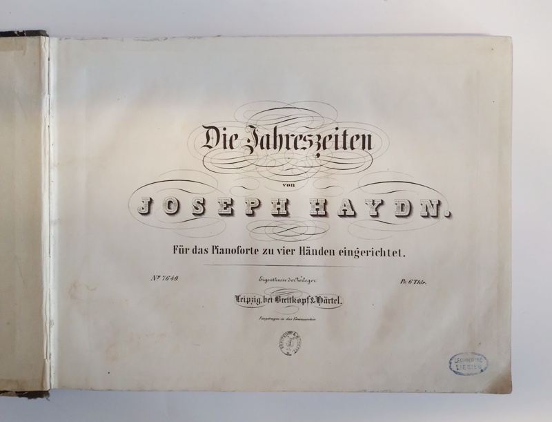 Sammelband Haydn, Joseph / Mozart, W.A. / Beethoven, Ludwig van  4 Werke in 1 Band. 