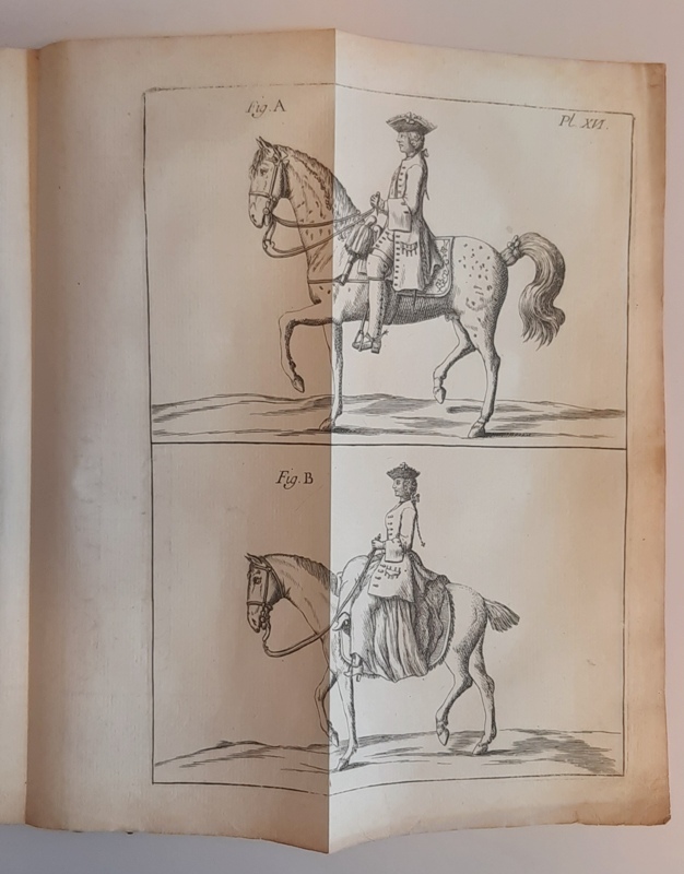 GARSAULT, François-Alexandre de  Le nouveau parfait maréchal, ou la connoissance générale et universelle du cheval, divisé en sept traités. Avec un dictionaire des terms de cavalerie. 