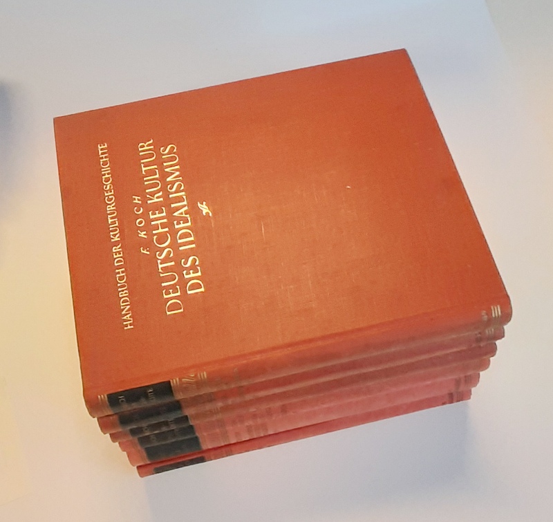 Kindermann, Heinz Dr. (Hg.)  Handbuch der Kulturgeschichte. Erste Abteilung: Geschichte des deutschen Lebens. 8 Bände (gebunden in 6) 