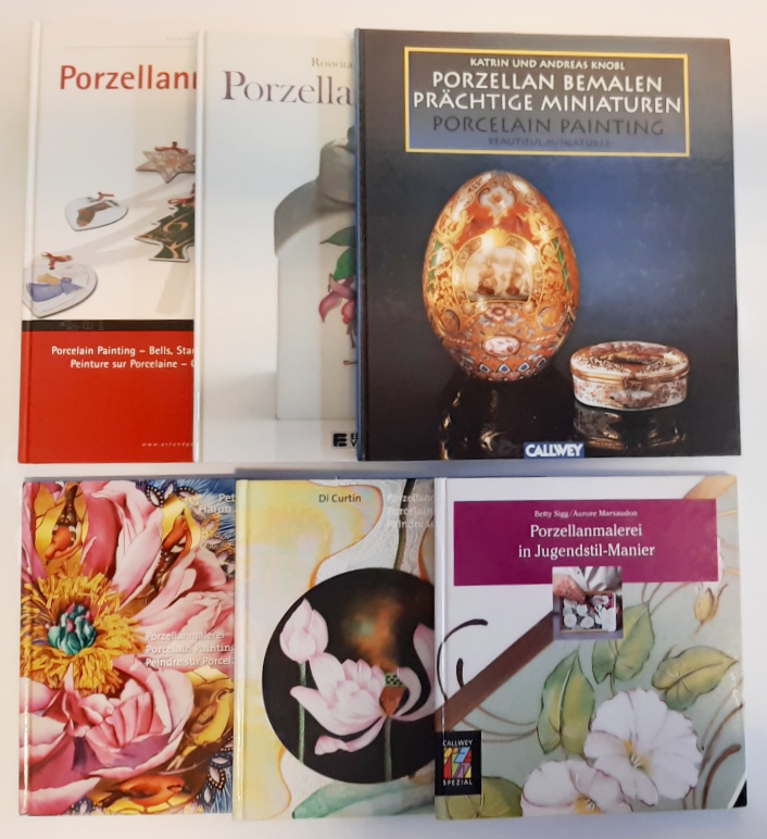 Porcelain Painting / Porzellanmalerei  6 Bände. Deutsch - Englisch. 
