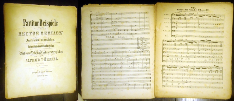 Berlioz, Hector:  Partitur-Beispiele zu Hector Berlioz´ Instrumentationslehre. Autorisierte deutsche Ausgabe. Mit den Original-Partituren verglichen von Alfred Dörffel. 