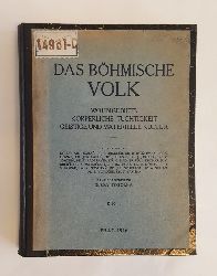Tobolka, V. (Hg.)  Das bhmische Volk. Wohngebiete, krperliche Tchtigkeit, geistige und materielle Kultur. 
