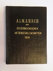 Zentralverband der sterreichischer Aktiengesellschaften (Red.)  Almanach der sterreichischen Aktiengesellschaften. 