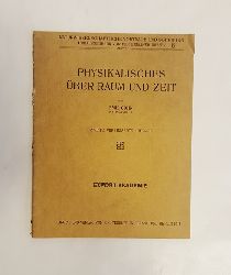 Cohn, Emil  Physikalisches ber Raum und Zeit. 2., verbesserte Auflage. 