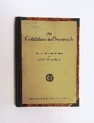 Drfel, Franz  Die Goldbilanz in sterreich. 