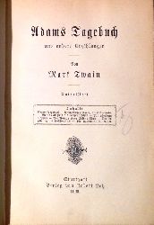 Twain, Mark  Adams Tagebuch und andere Erzhlungen. 