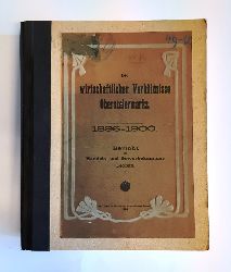 Handels- und Gewerbekammer Leoben (Hg.)  Die wirtschaftlichen Verhltnisse Obersteiermarks 1896-1900. Bericht. Mit 107 Beilagen. 