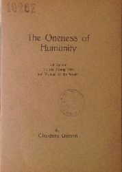 Gomyo, Chuichiro  The Oneness of Humanity. An Appeal to the Young Men and Women of the World. 
