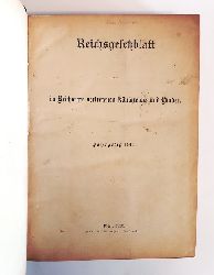 Reichsgesetzblatt (sterreich)  Reichsgesetzblatt fr die im Reichsrate vertretenen Knigreiche und Lnder. Jahrgang 1915. 