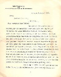 Stark, Ludwig  Masch. Brief mit eigenhndiger Unterschrift von Ludwig Stark an einen Dr. Ress vom 25. VIII. 1928. 