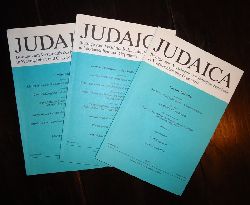 Hruby, Kurt (Red.)  Judaica. Beitrge zum Verstndnis des jdischen Schicksals in Vergangenheit und Gegenwart. 3 Hefte 1986/1989. 