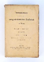 K. k. Zoologische-botanische Gesellschaft in Wien  Verhandlungen der k k. zoologisch-botanischen Gesellschaft in Wien. Jahrgang 1875, XXV. Band - 1. Halbjahr. 