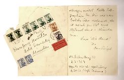 Weigel, Hans  Eigenhndiger doppels. Brief mit Unterschrift von Hans Weigel an Georg Marischka, 1952. 