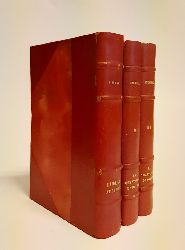 Standhal  3 Vol. DEMI CUIR / 3 HALBLEDERBNDE - 1. Le Rouge et Le Noir. - 2. La Chartreuse de Parme I. - 3. La Chartreuse de Parme II. 