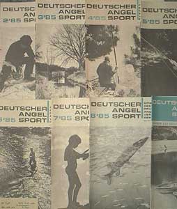 Schubert, Horst: Deutscher Angelsport, 40. Jahrgang, Heft 4, Deckblatt mit nur etwas Gebrauchsspuren, Aufkleber auf der Rückseite, ansonsten gutes Exemplar,
