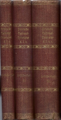 Kürschner, Joseph (Hrsg.)  Höfische Epik (3 Bände) bearbeitet von Prof. Dr. Paul Piper 
