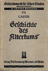 Cauer, Dr. Friedrich  Geschichte des Altertums Band 6 a fr Gymnasien 