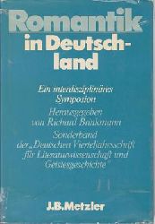 Brinkmann, Richard (Hrsg.)  Romantik in Deutschland - Ein interdisziplinres Symposion 