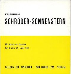 Galleria del Cavallino  Friedrich Schrder-Sonnenstern 701a Mostra del Cavallino dall 8 marzo all 1 aprile 1969 
