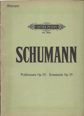 Ruthardt, Adolf (neu revidiert von)  Robert Schumann - Waldszenen Op. 82 Romanzen Op. 28 für Klavier zu 2 Händen - Kriegsausgabe 