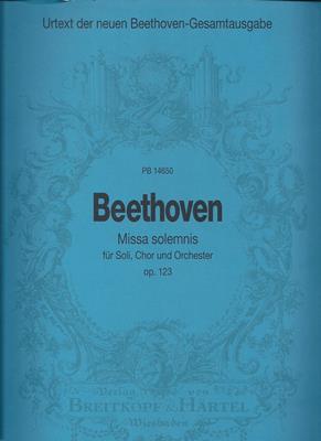 Gertsch, Norbert (Hrsg.)  Ludwig van Beethoven - Missa solemnis für Soli, Chor und Orchester - Op. 123 - PB 14650 
