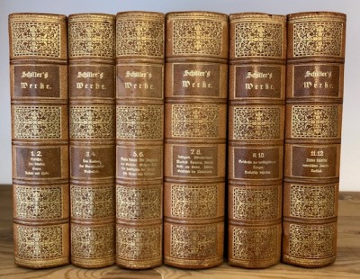 Schiller, Friedrich von  Schillers sämmtliche Werke in zwölf Bänden - Mit einem Vorwort von Karl Goedecke (6 Bücher komplett) 
