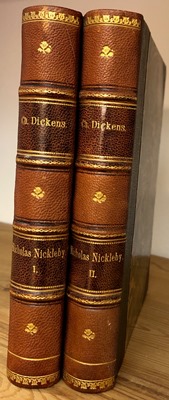 Dickens, Charles / L. Moltke (oversat)  Nicholas Nickleby's Levnet og Aventyr I + II 