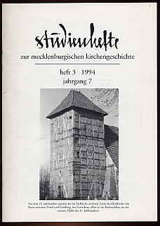 Hebert, Jürgen (Hrsg.):  Studienhefte zur mecklenburgischen Kirchengeschichte Jg. 7 (nur) Heft 3. 