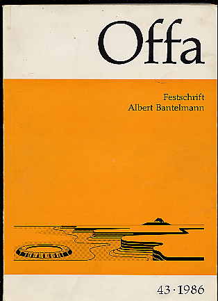 Müller-Wille, Michael und Kurt (Hrsg.) Schietzel:  Festschrift Albert Bantelmann. Offa. Berichte und Mitteilungen zur Urgeschichte, Frühgeschichte und Mittelalterarchäologie Bd. 43. 