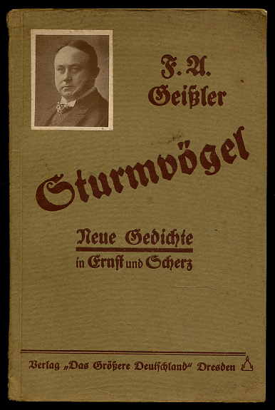Geissler, Friedrich Adolf:  Sturmvögel. Neue Gedichte in Ernst und Scherz. 
