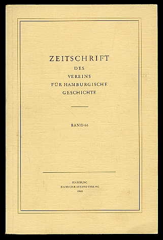   Zeitschrift des Vereins für Hamburgische Geschichte Bd. 66. 
