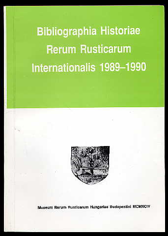  Bibliographia historiae rerum rusticarum internationalis 1989-1990. 