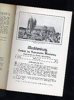   Mecklenburg. Zeitschrift des Heimatbundes Mecklenburg. 10. Jg. (nur) Heft 1. 