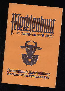   Mecklenburg. Zeitschrift des Heimatbundes Mecklenburg. 34. Jg. (nur) Heft 1. 