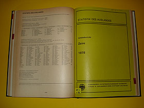  Statistik des Auslandes. Länderbericht Bulgarien 1978. Länderbericht Togo 1978. Länderbericht Zaire 1978. Gebunden in 1 Bd. 