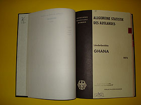  Statistik des Auslandes. Länderbericht Ghana 1972. Länderbericht Türkei 1972. Länderbericht Ungarn 1972. Gebunden in 1 Bd. 