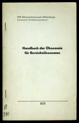 Mikolasch, Günther:  Handbuch der Ökonomie für Betriebsökonomen. 