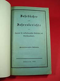   Jahrbücher des Vereins für mecklenburgische Geschichte und Alterthumskunde. Mit angeheängten Quartalsberichten (Mecklenburger Jahrbücher) Jg. 49, 1884. 