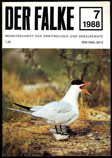   Der Falke. Monatsschrift für Ornithologie und Vogelschutz. Jg. 35. 1988 (nur) Heft 7. 