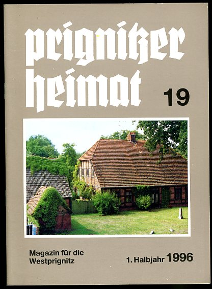   Prignitzer Heimat. Magazin für die Westprignitz 19. 1. Halbjahr 1996. 