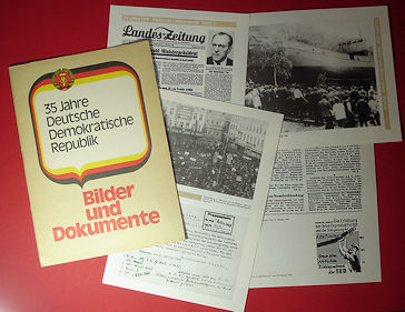   35 Jahre Deutsche Demokratische Republik. Bilder und Dokumente. 