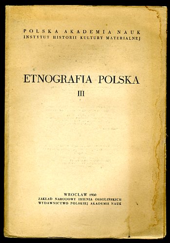   Etnografia Polska. III. 