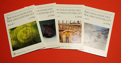   Archäologisches Nachrichtenblatt Bd. 1 (in 4 Heften). 