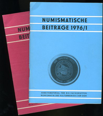   Numismatische Beiträge 1976, Heft 1 und 2, Arbeitsmaterial für die Fachgruppen Numismatik des Kulturbundes der DDR. 