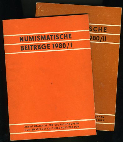   Numismatische Beiträge 1980, Heft 1 und 2. Arbeitsmaterial für die Fachgruppen Numismatik des Kulturbundes der DDR H. 24 und 25. 