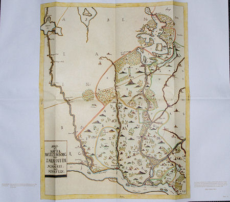   Karte. Ämter Boizenburg und Zarrentin, der Schaalsee und die Schaale. Aus dem Mecklenburg-Atlas des Bertram Christian von Hoinckhusen (um 1700) 