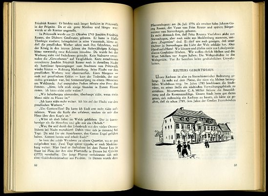 Klose, Fritz:  Zu Hause bei Fritz Reuter - Stavenhagen. Ein Heimatbuch. 