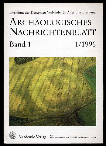   Archäologisches Nachrichtenblatt Jg. 1 (nur) Heft 1. 